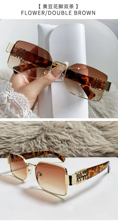 Metal Women's Sunglasses High Quality High Sense Trend Street Sun Glasses Girls Sunshade Glasses UV400