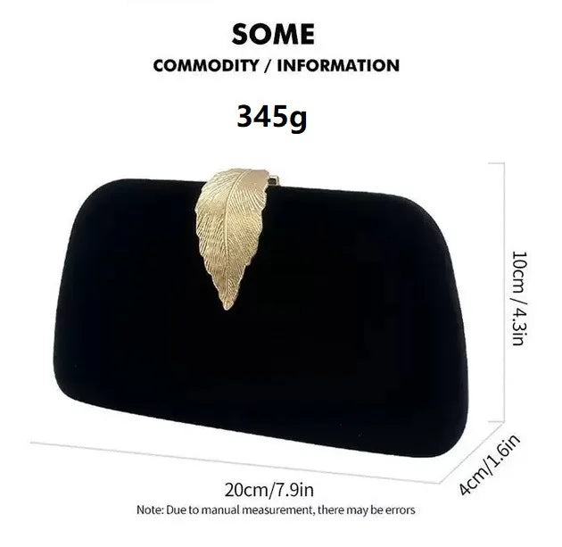 New Velvet Evening Bag Sparkling Diamond Women's Bag Suede High-Quality Texture Party Gathering Evening Bag
