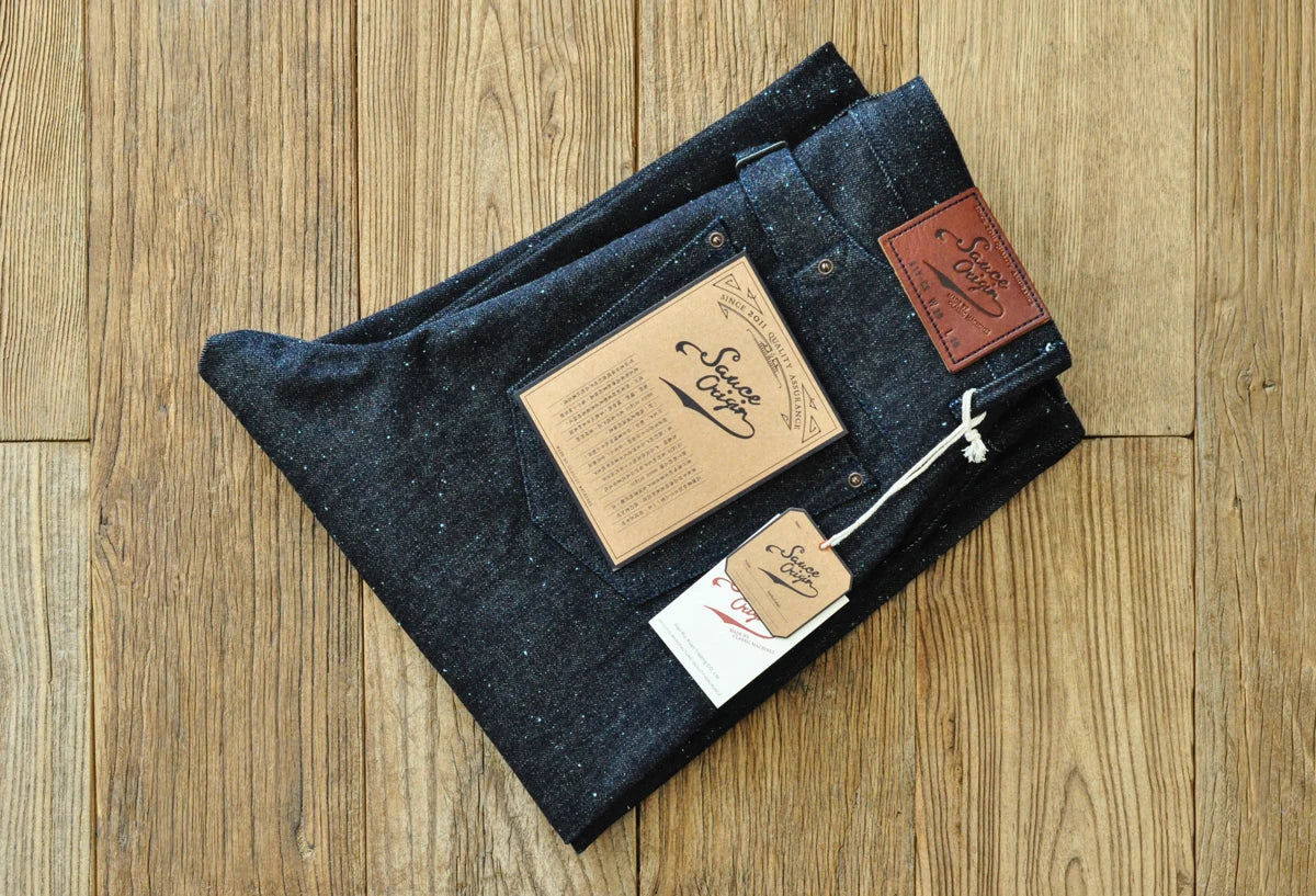 Men Jeans Sanforized Selvedge Raw Denim Denim Jeans for Men Linum Silver Button Cotton Wide Leg Loos Fit