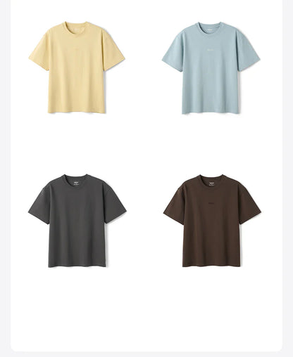 2026 Summer New 【Oversize Short Length】 Cooling T-Shirt 230gsm Crew Neck Moisture-wicking Breathable Tops Men