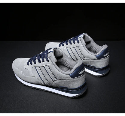 High Quality Men's Sneakers Leather Casual Shoes Autumn 2024 New Breathable Men Shoes Tenis Male Flat Shoe Zapatillas Hombre