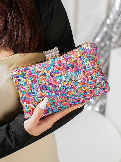 Mini Irregular Jewel Handheld Dinner Bag