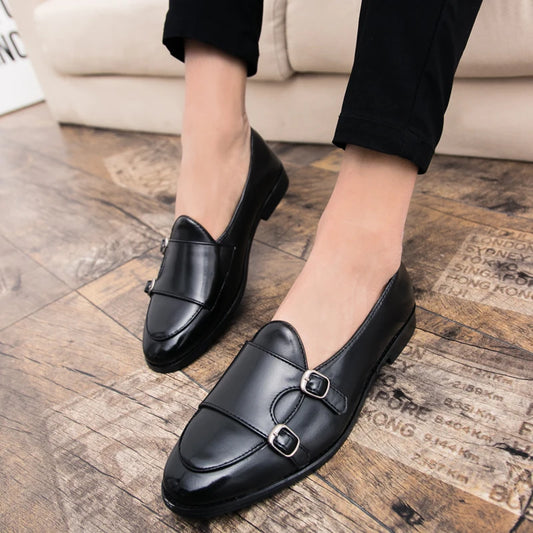men shoes casual plus size leather luxury brand adult fashion designer social driving dress moccasins men loafers Zapatos Hombre
