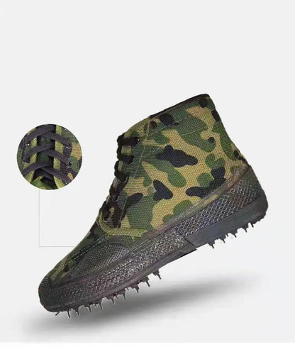 35-45 Men Boots Canvas Shoes Spring Autumn High Top Work Safety Ankle Botas Camouflage Non-slip Zapatillas Lace-up Footwear Y13