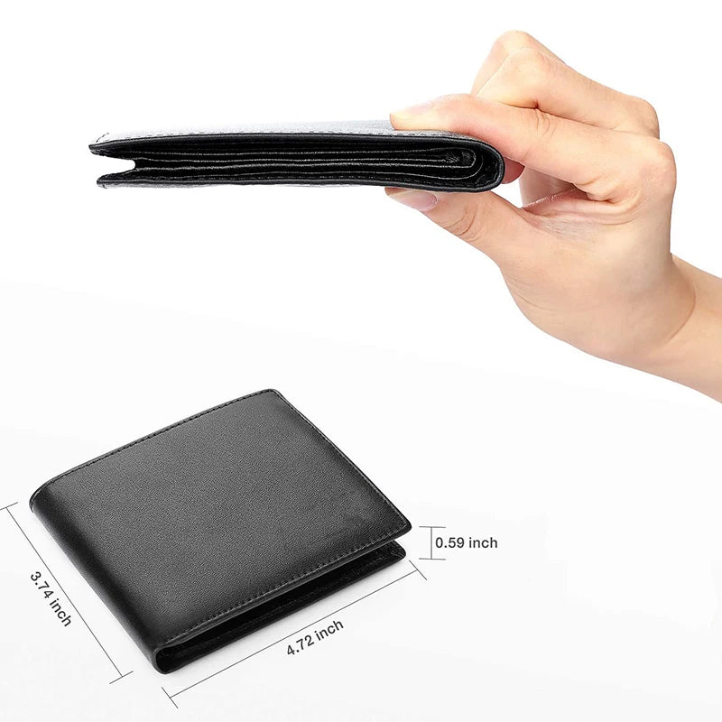 Wallets Mens Slim RFID Blocking with Coin Pocket  2 Banknote Compartments 10 Credit Card Holders Wallet for Men