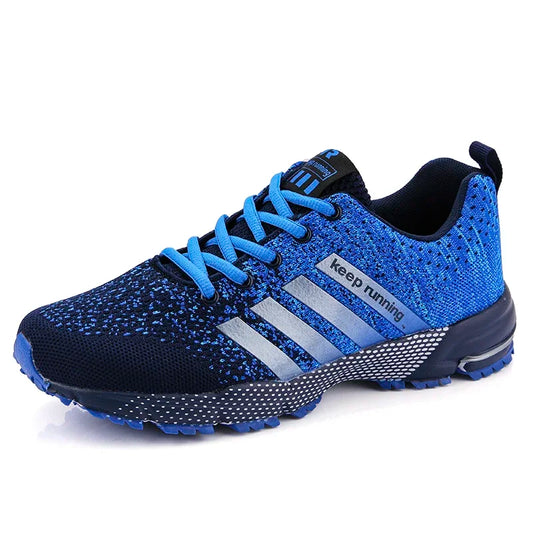 Men's and women's flying mesh surface spring summer breathable casual sports shoes flat vulcanized couple running big size48