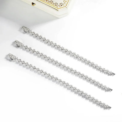 D Color Butterfly Shape Moissanite Tennis Bracelet For Women Man S925 Sterling Silver Sparkling Hand Chain Fine Jewelry