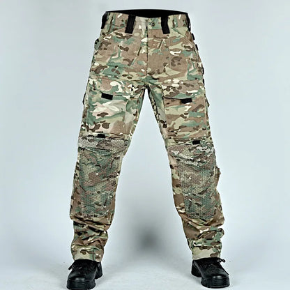 Tactical Pants For Men Casual Multi-Pockets Cargo Trousers Quick Dry Outdoor Waterproof Work Trousers Wear-Resistant Overalls