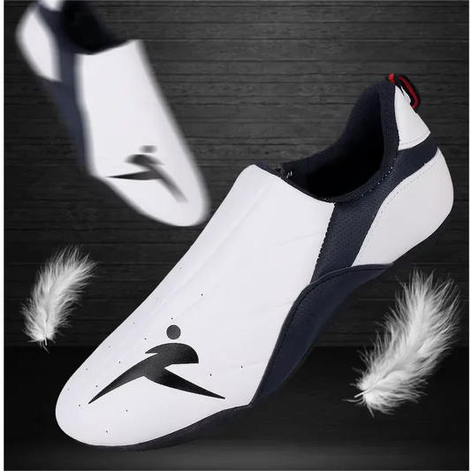 Adult Kids Wear-Resistant Taekwondo Shoes Karate Sneakers Thick Soft Sole Breathable Men Martial Arts Kung Fu Boxing Shoe