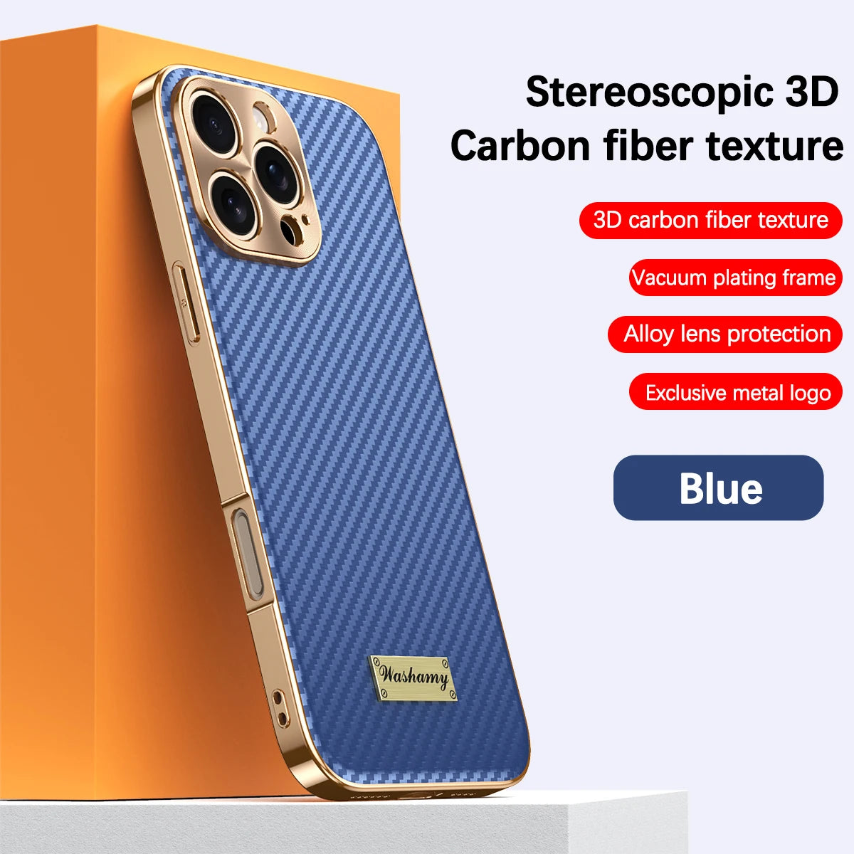 Luxury Plating Leather Carbon Fiber Texture Phone Case For iPhone 17 16 15 14 13 Pro Max Plus 17Air Alloy Lens Shockproof Cover