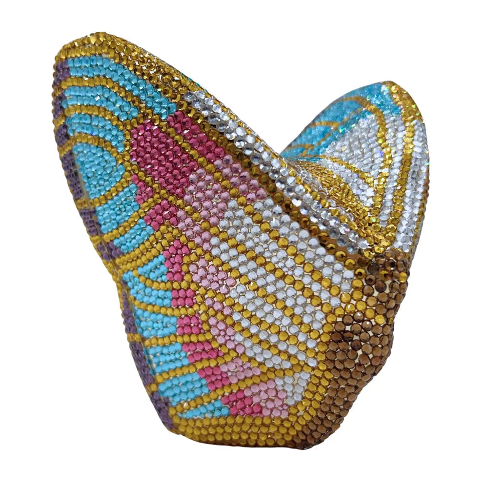 Butterfly Shaped Rhinestone Evening Bags Women Luxury Gorgeous Classy Sparkling Rhinestone Clutch Purses Wedding Party