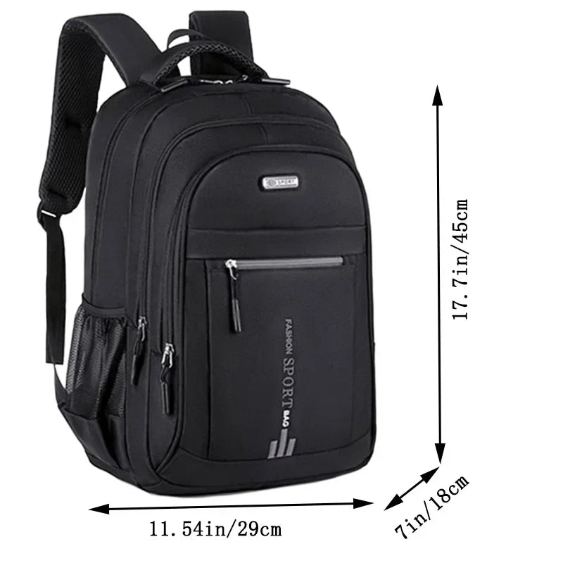 Spring new backpack male leisure business travel backpack Large capacity junior high school bag female computer men's bag