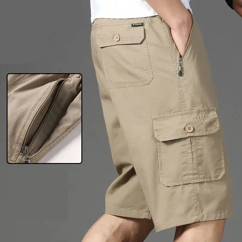 Big Size Men's Sports Casual Shorts Fashion Loose Straight Cargo Shorts Cotton Comfortable Beach Running Short Pants