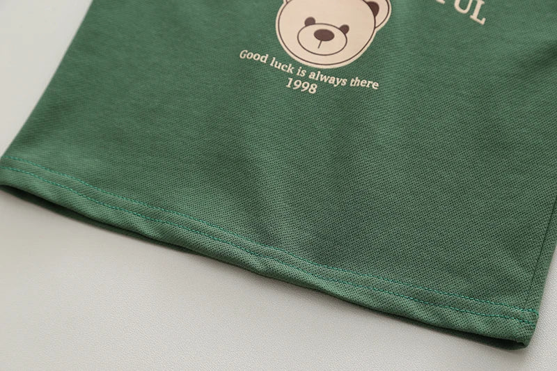 Baby Boy OOTD Korean Outfit for Kids Baby Boys Clothes Kids Fashion Child Clothes Suits Cotton 2Pcs Casual Polo for Kids