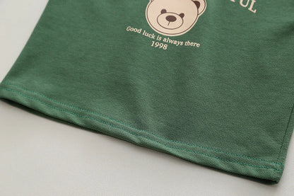 Baby Boy OOTD Korean Outfit for Kids Baby Boys Clothes Kids Fashion Child Clothes Suits Cotton 2Pcs Casual Polo for Kids