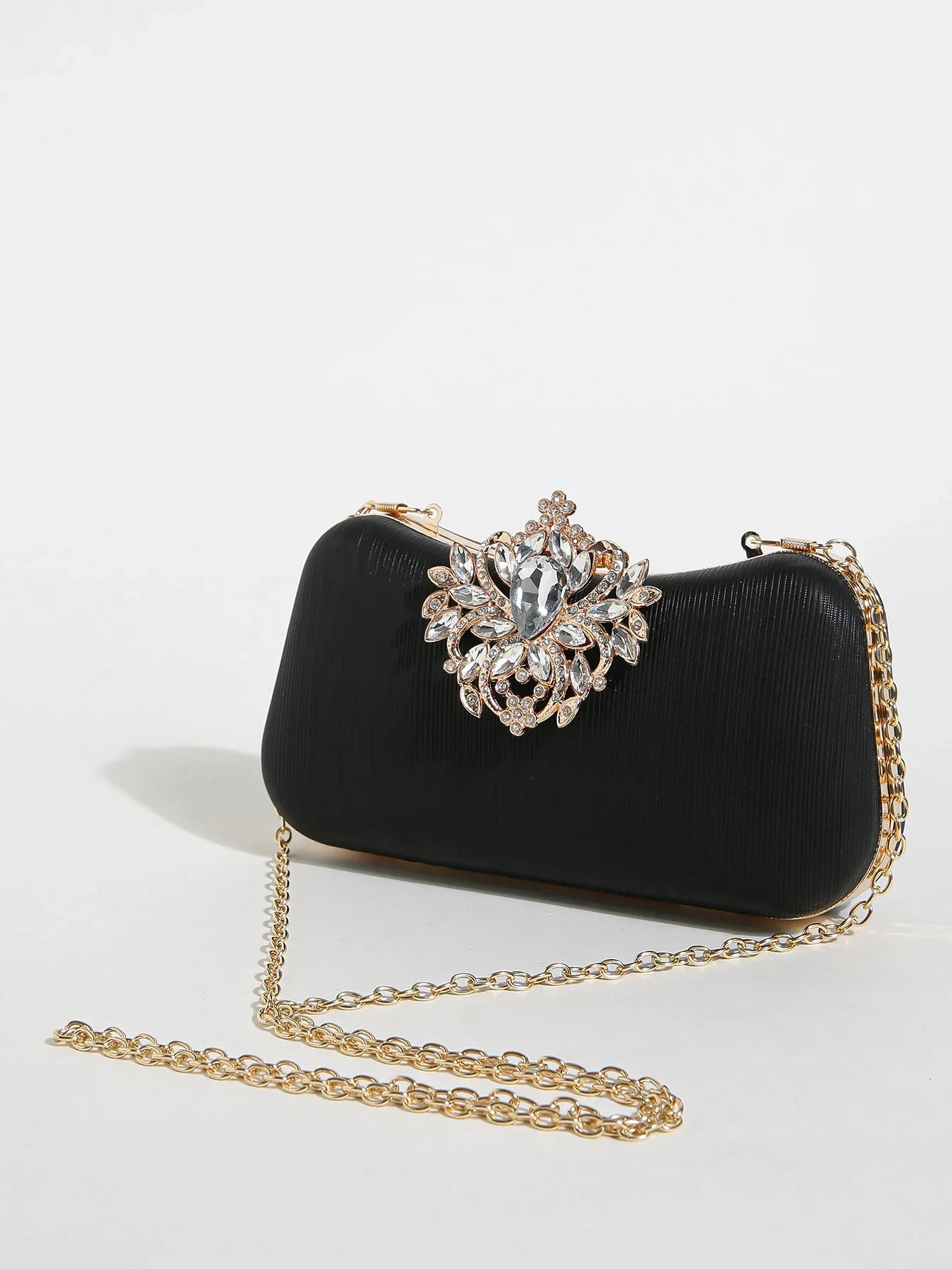 Luxury Rhinestone Evening Bag For Carnaval, Shiny Wedding Dress Purses,  Glamorous,Elegant,Exquisite Small Rhinestone Decor Boxy
