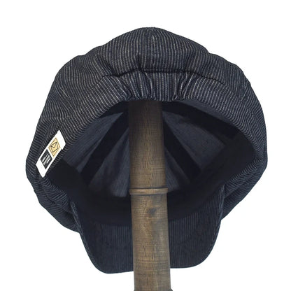 Stripe Newsboy Cap Peaky Casual Octagonal Hat Vintage Soft Berets Cap Visor Gatsby Flat Ivy Hat Four Seasons