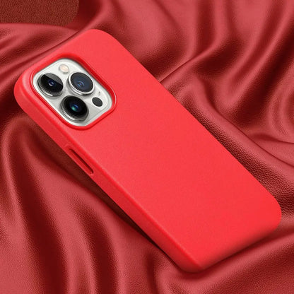 Official for Magsafe Leather Case for IPhone 16 15 14 13 12 Pro Max 17 Pro Magnetic Protective Cover Anti-drop Case