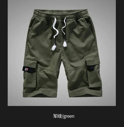 Mens Summer New Trendy Brand Five Point Cropped Pants High Quality Cargo Shorts Mens Plus Size Sports Casual Fashion Shorts