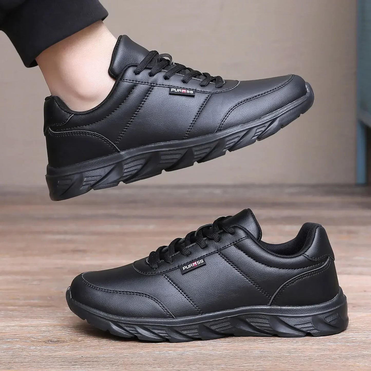New Men's Sneakers Fashion Leather Men's Casual Shoes Outdoor Jogging Training Shoes High-Quality Comfortable Men's Shoes