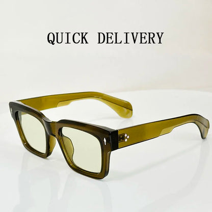 Vintage Square Sunglass Men Vacation Fashion Glasses Retro Sunglasses Women Trendy Fashion Glasses Gafas De Sol Hombre Zonnebril