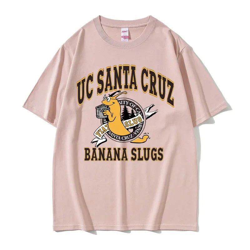Famous Director Quentin Tarantino Movie Pulp Fiction Jhon Travolta Banana Slugs Same Style Tshirt Men Women Casual Loose T-shirt