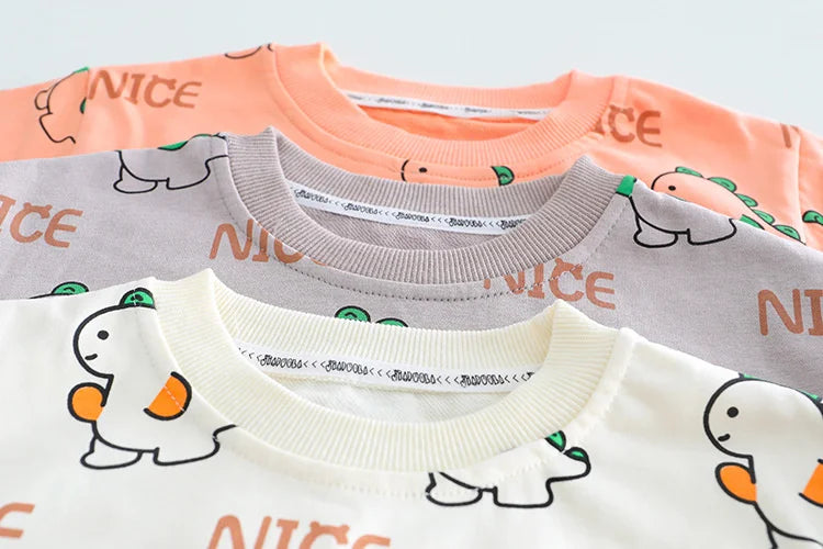New Spring Autumn Baby Girl Clothes Boys Outfits Children Cartoon T-Shirt Pants 2Pcs/Sets Toddler Casual Costume Kids Tracksuits