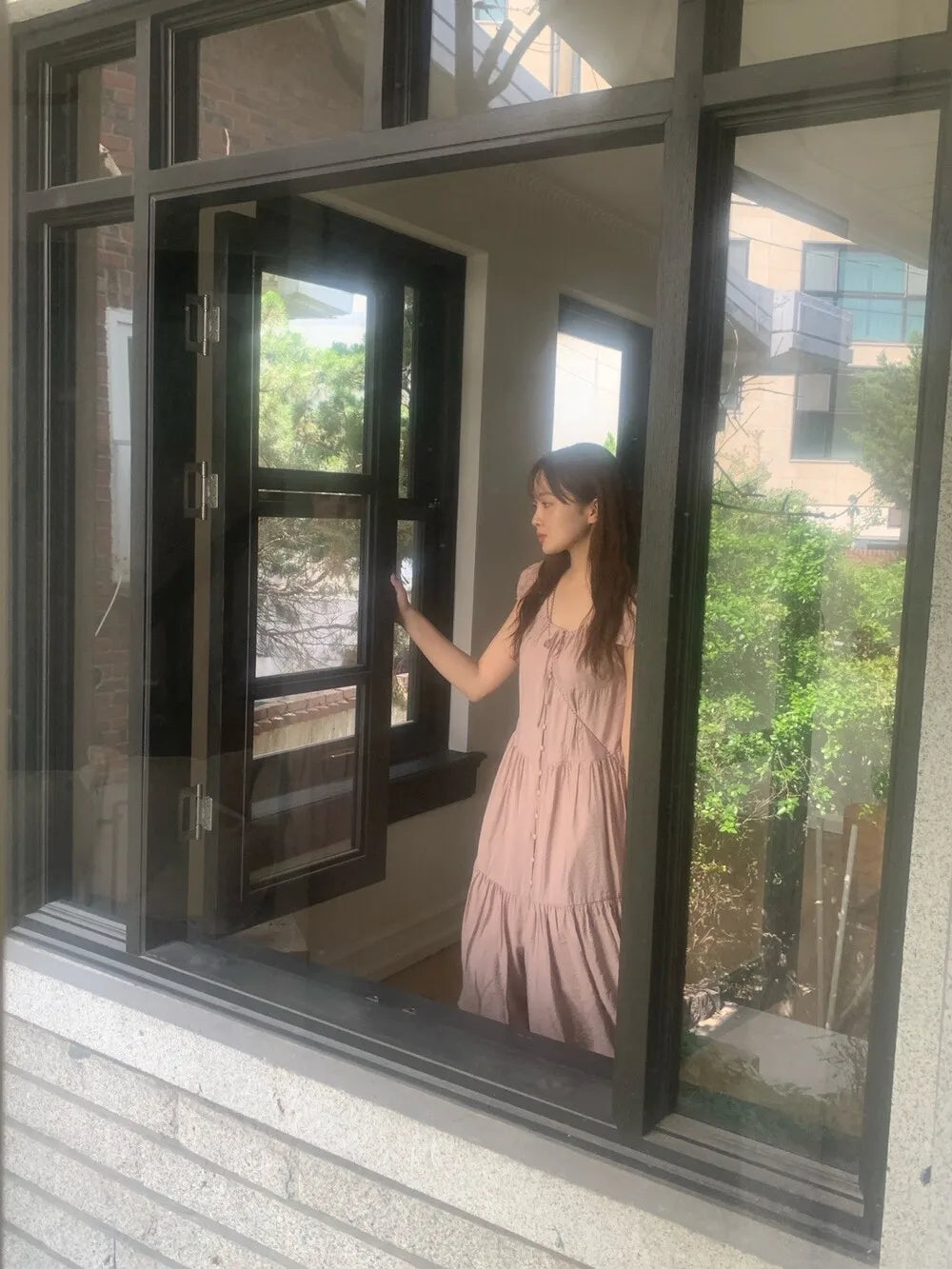 Spring 2025 Chic A-Line Dr Korean Sle Long Svel Women's Faionable Gown Ele Personali Commute Suitable Dr