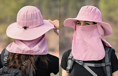 Fisherman's hat, male sun hat, summer outdoor quick drying sun hat, fishing breathable sun hat, female face mask hat