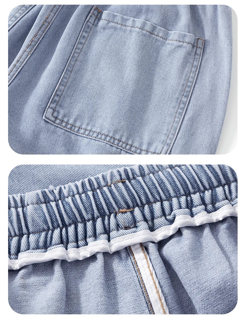 2024 New Men Baggy Cargo Jeans Fashion Streetwear Vintage Wide Leg Pants American Streetwear Y2K Big Pocket Youth Overalls