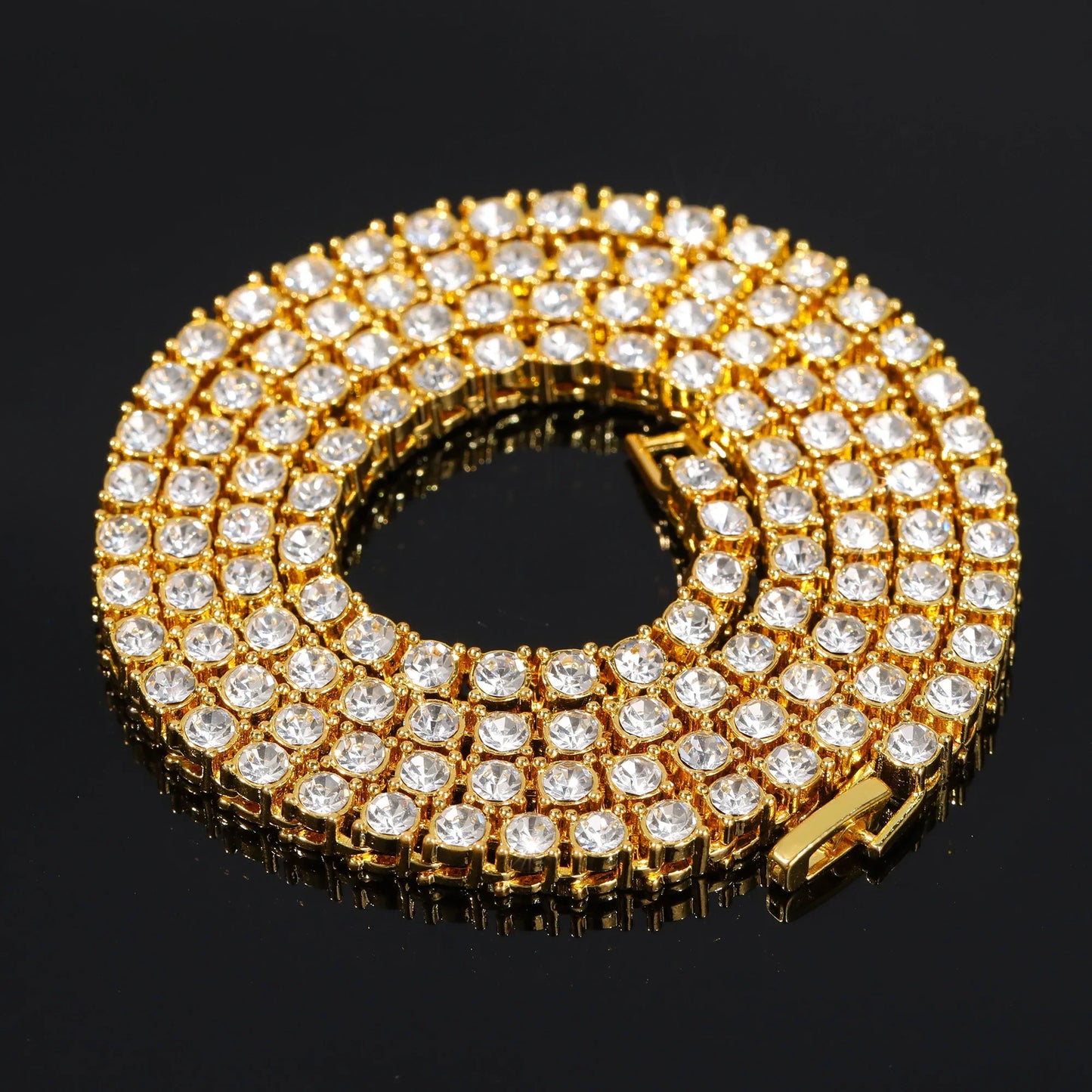 Luxury Iced Out Necklace For Women Charms Tennis Chain Large Crystal Zircon Pendant Chains Hip Hop Jewelry Wedding Gifts