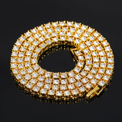 Luxury Iced Out Necklace For Women Charms Tennis Chain Large Crystal Zircon Pendant Chains Hip Hop Jewelry Wedding Gifts
