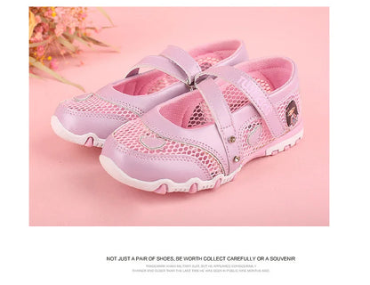 2024 New Summer High Quality Non-slip Children Shoes Girls Fashion Sandals Cartoon Princess Sandals Kids Flat