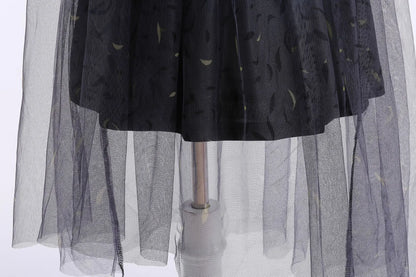 Wednesday Cosplay For Girls Costume Movie Addams Dresses for Girl Kids Mesh Party Dresses Halloween Carnival Costumes 4-12Yrs