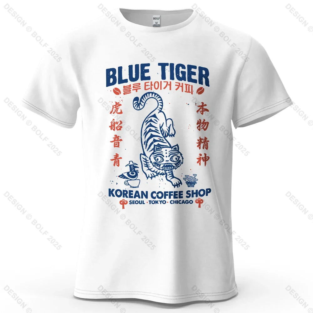 Trendy Printed Men's T-Shirt 100% Cotton Oversized Cultural Graphic Tees for Women Tops Tees Casual Streetwear