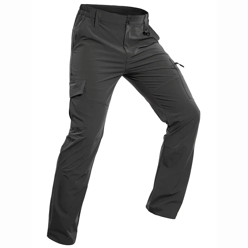 Men’s Quick Dry Hiking Pants Lightweight Water Resistant Tactical Work Outdoor Fishing Cargo Trousers