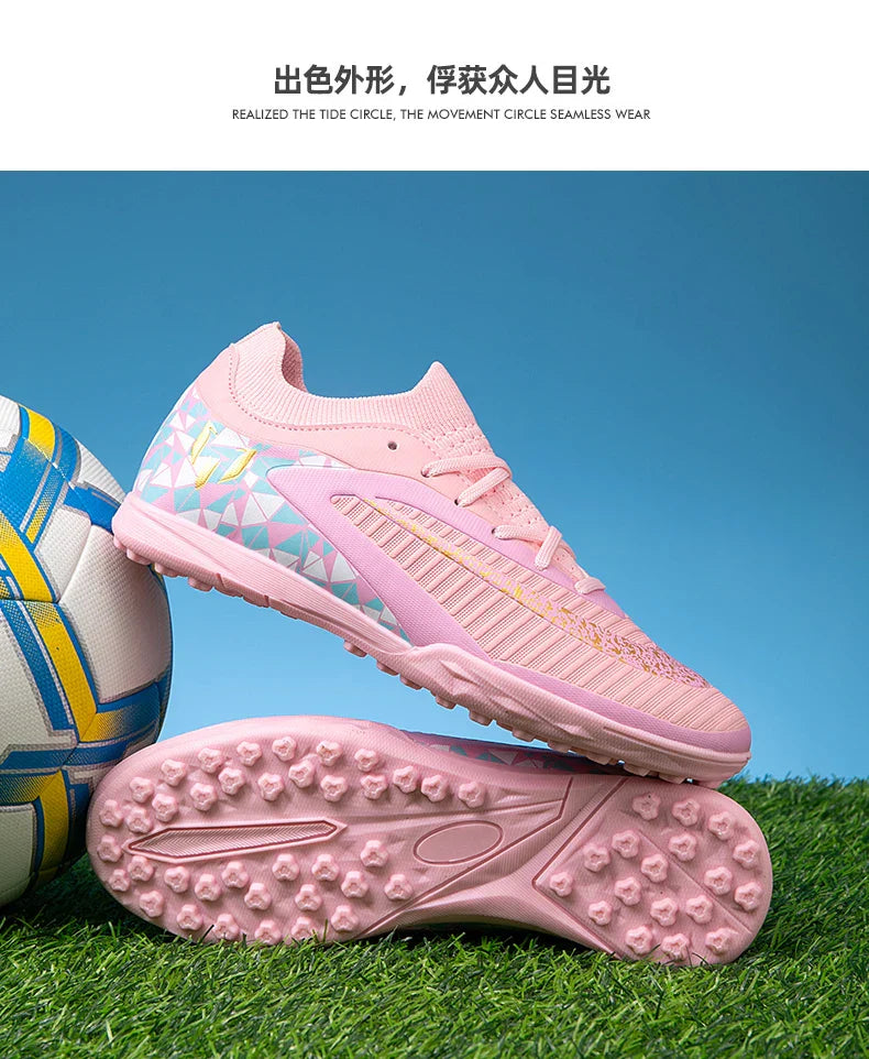 New Kid Match Boys Professional Non-Slip Comfortable Football Boots Sneakers Match Soccer Shoes Outdoor Sports Shoes Unisex
