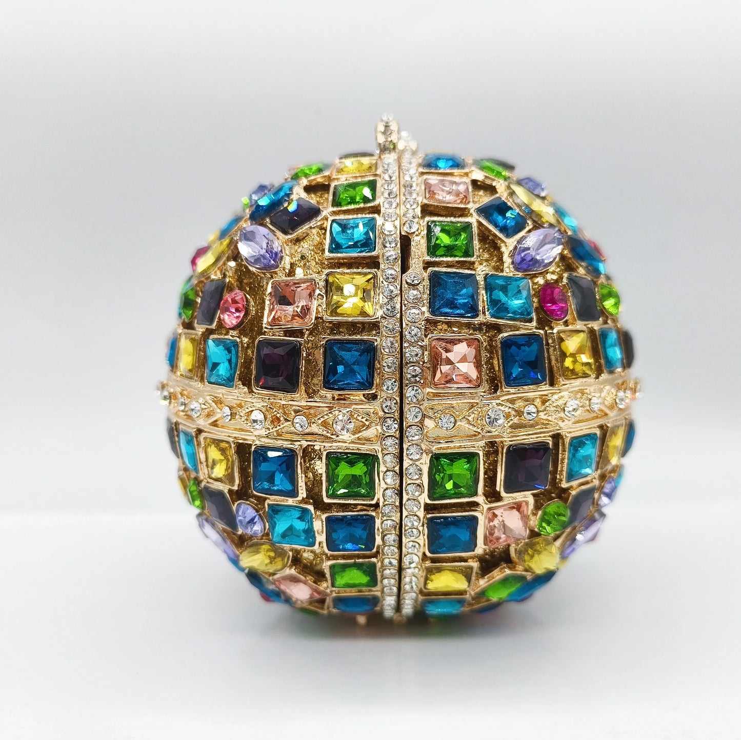 2025 New Design Mother Day Gift Stained Glass Rhinestone Clutch Bell Shaped Hollow Diamond Banquet Prom Ladies Evening Bag