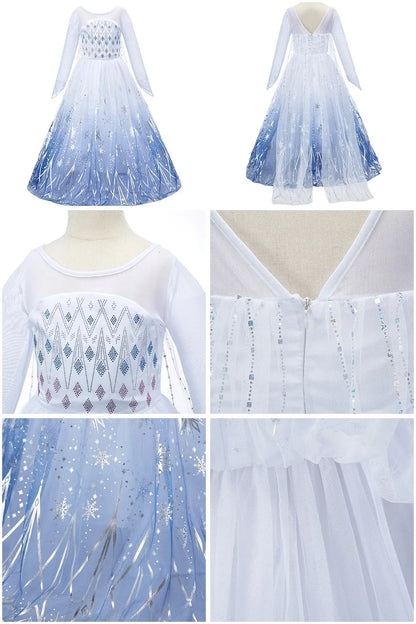 Kids Encanto Mirabel Isabela Dolores Costume Girls Elsa Belle Rapunzel Mermaid Carnival Cosplay Dress Children Princess Clothes