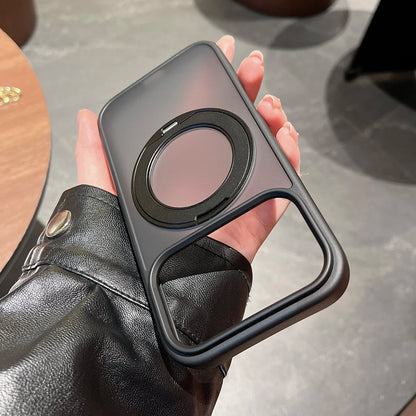 Luxury 360 Rotating Magnetic Phone Case for iPhone 17 Pro Max 16 Plus 15 14 13 12 11 Shockproof Slim Fit for Magsafe Stand Cover