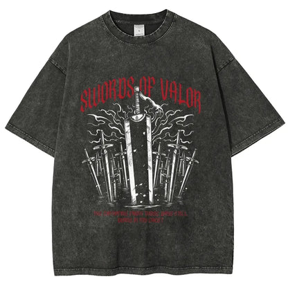 Berserk Anime Washed T Shirt Men Vintage Gothic Streetwear Tshirt Harajuku Hip Hop Graphic Tee Shirt Oversized Cotton Tops