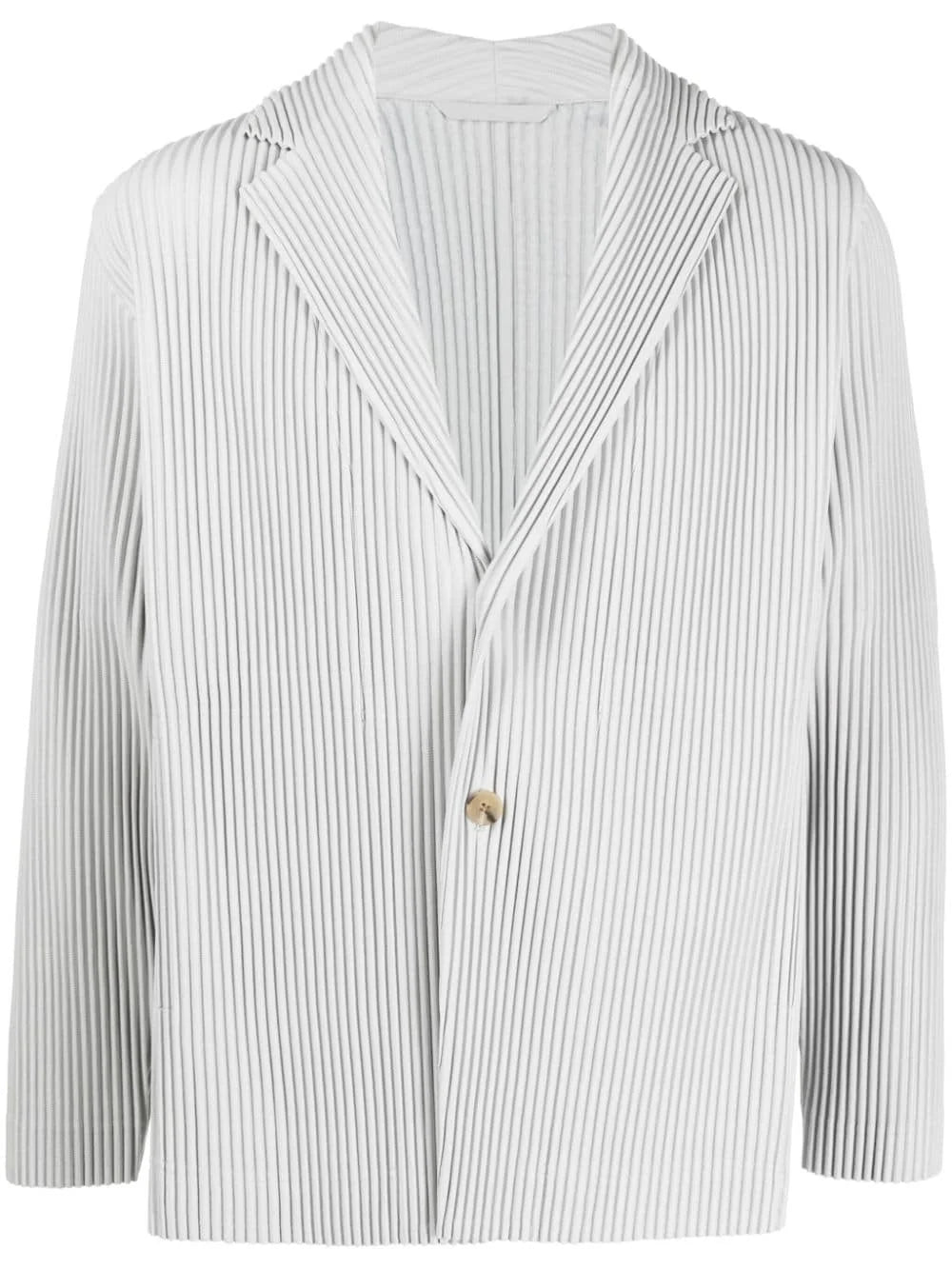 Miyake Pleated Men New Office Black Blazer Luxury High Fashion Suits Partially Lined Autumn Winter Coat