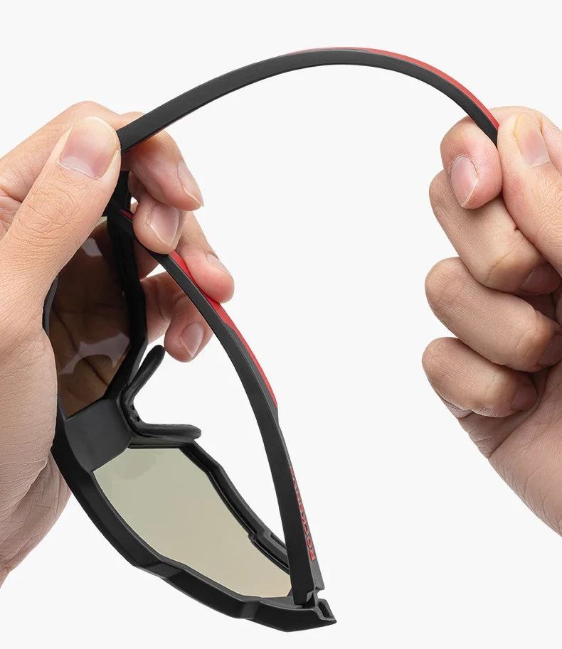 Sunglasses Polarized Cycling Glasses Electronic Color Change Glasses UV400 Safety Bike Bicycle Eyewear Sports Goggles