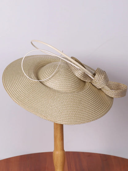 Fascinators Black White Weddings Pillbox Hat For Women Church Hat Sraw Fedora Black Wide Ladies Dress Kentucky Derby Hats