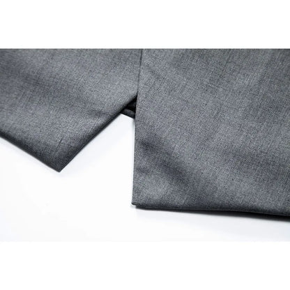 Man Suit Vest Spring Autumn Thin Solid Stand Collar Male Waist Slim Sleeveless Single-breasted Business Wedding Men Vest