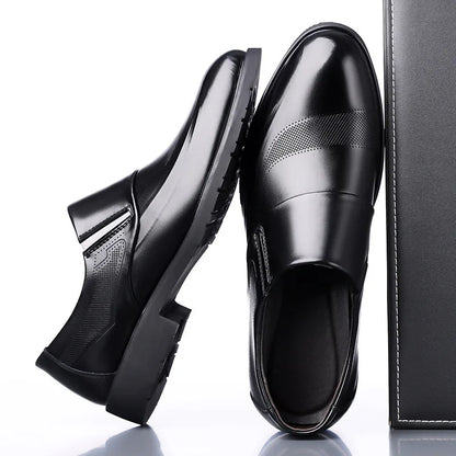 2026 New Designer Leather Shoes for Men Spring Autumn Business Casual Shoes Male Fashion Solid Color Wedding Shoe Man