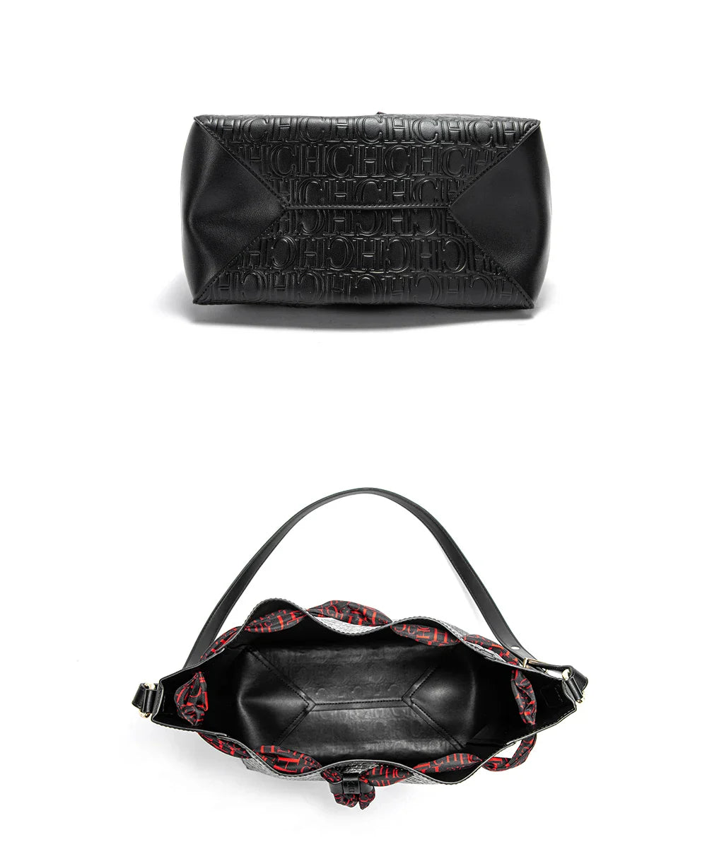 Women's Bag New Fashion Large Capacity Shopping Travel Commuting Female Bag Fashion Classic Luxury Brand Ladies PU Bucket Bags