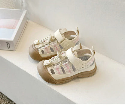 Children Sport Sandals Baby Soft Breathable Beach Sandals Summer Boys Girls Hollow Cool Running Shoes Kids Buckle Sandals