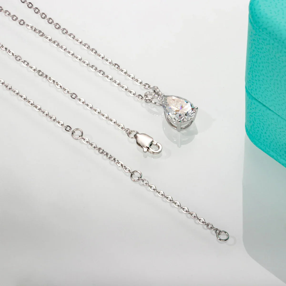 2-5ct Oval Moissanite Necklace 0.5-3ct Earrings 925 Sterling Silver 18k Gold Plated Wedding Jewelry Set Woman Gifts