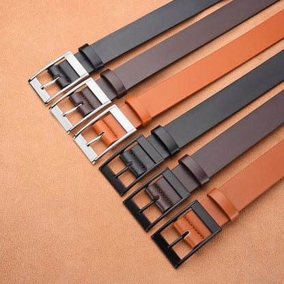 Retro Men's Pin Buckle PU Belt Trendy Versatile Business Belt Fashion Men's Unique Design Belt